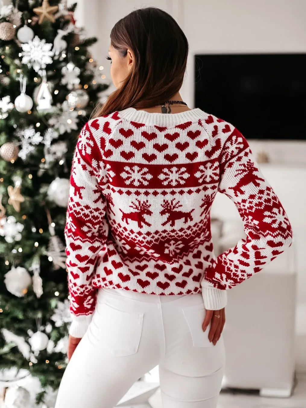 Pull en tricot festif - Nicholya
