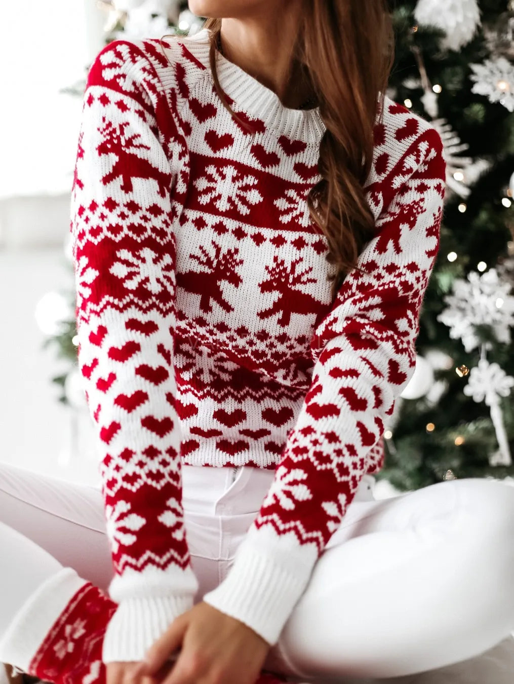 Pull en tricot festif - Nicholya