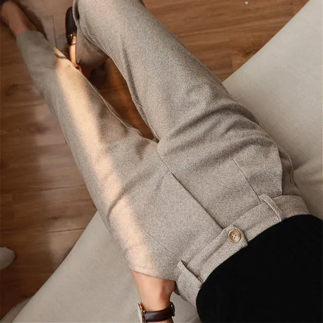 Pantalon Femme Élégant et Ajusté - Parfait pour un Allure Raffiné