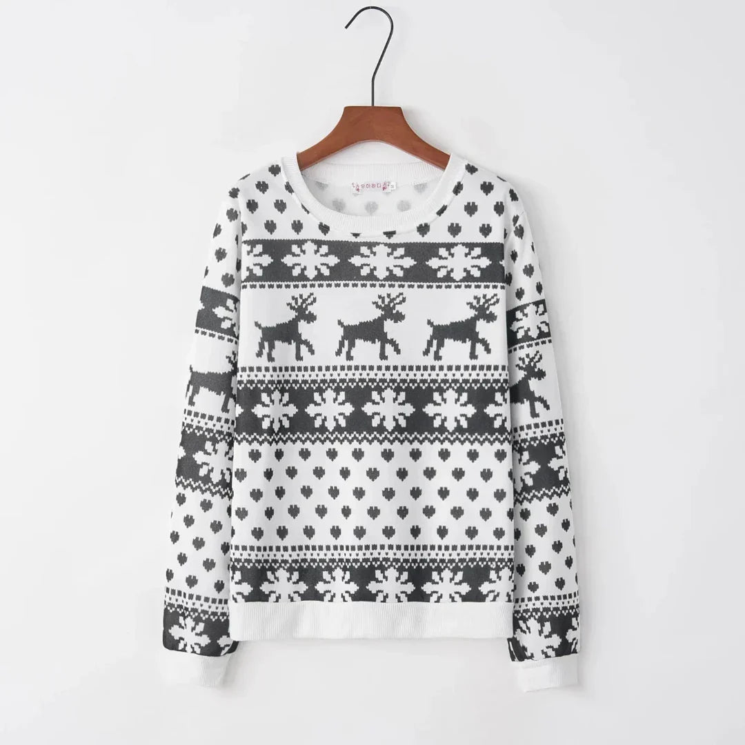 Lila - Pull de Noël Chaud à Manches Longues pour Femme
