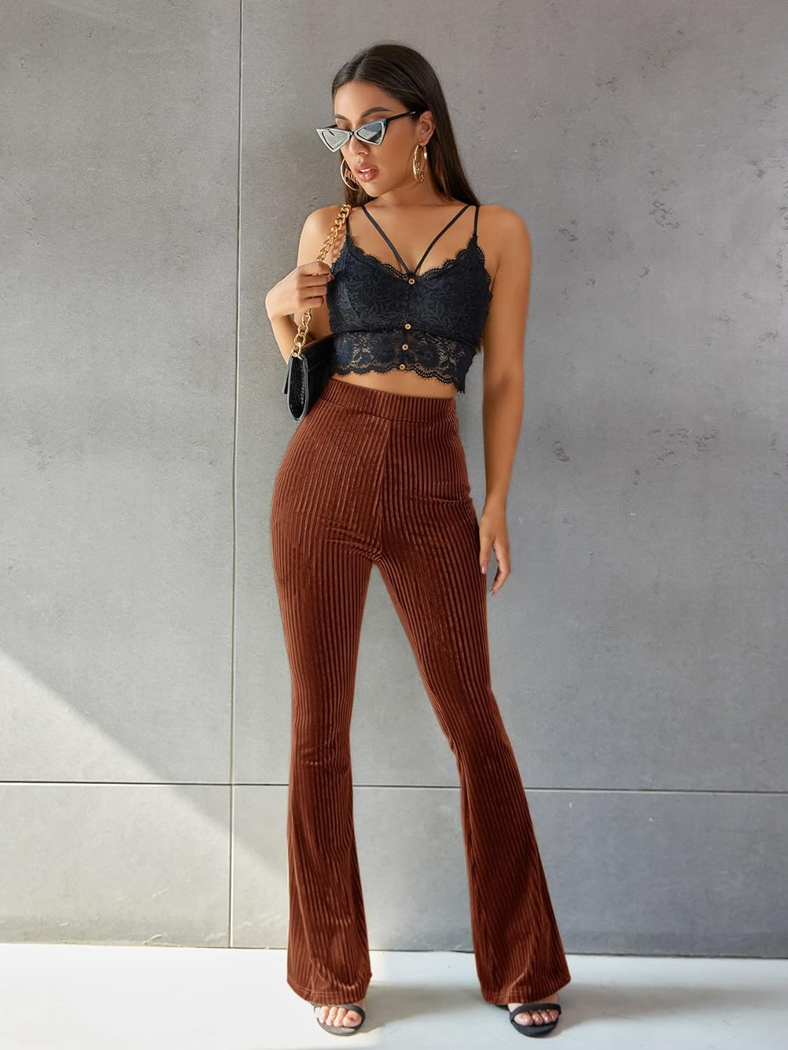 Pantalon large en velours côtelé - Laurina