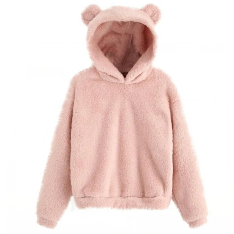 Emily - Sweat à capuche ours stylé pour femme