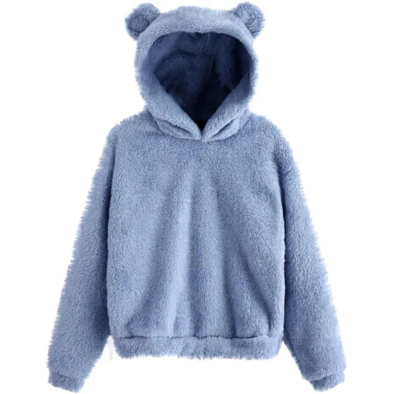 Emily - Sweat à capuche ours stylé pour femme