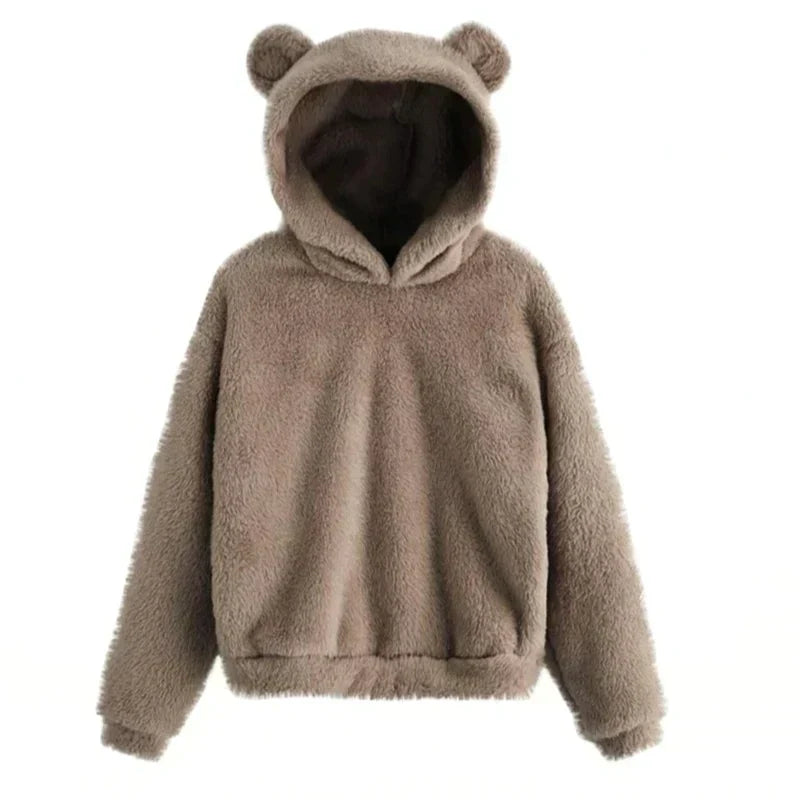 Emily - Sweat à capuche ours stylé pour femme