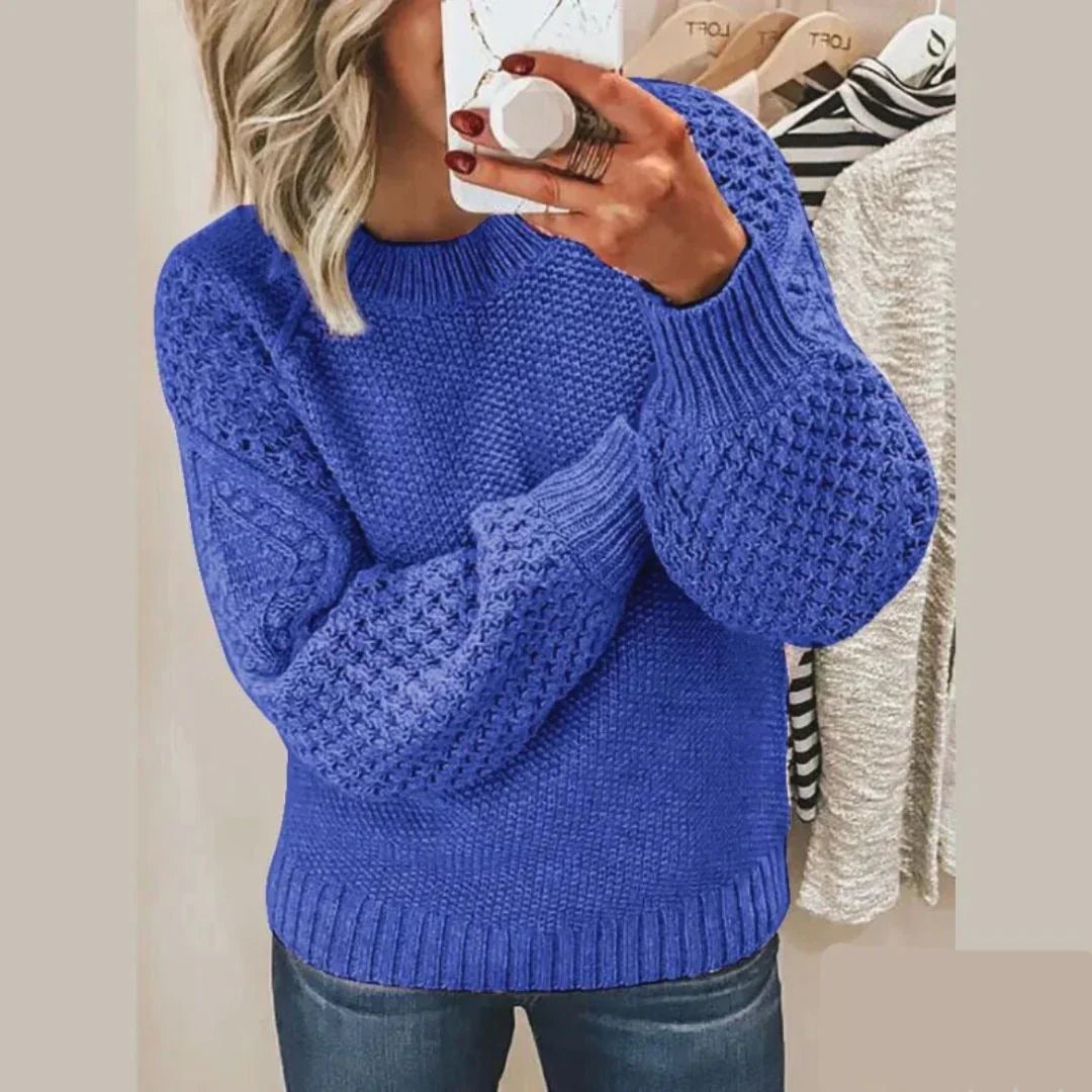 Kelly - Simplicité raffinée pull douillet au style minimaliste