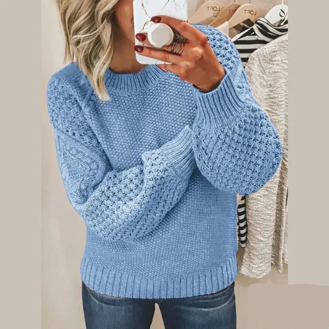 Kelly - Simplicité raffinée pull douillet au style minimaliste