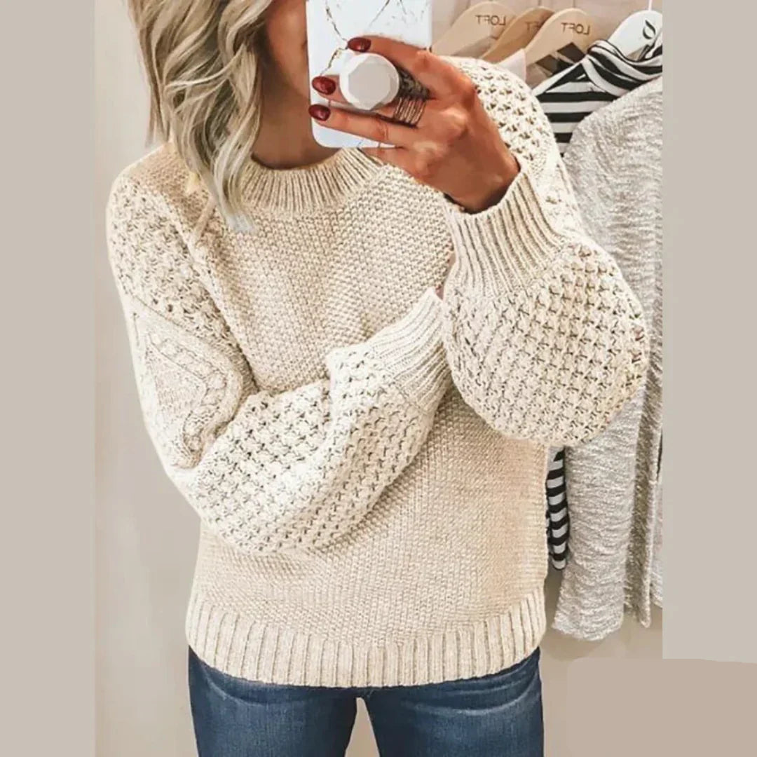Kelly - Simplicité raffinée pull douillet au style minimaliste