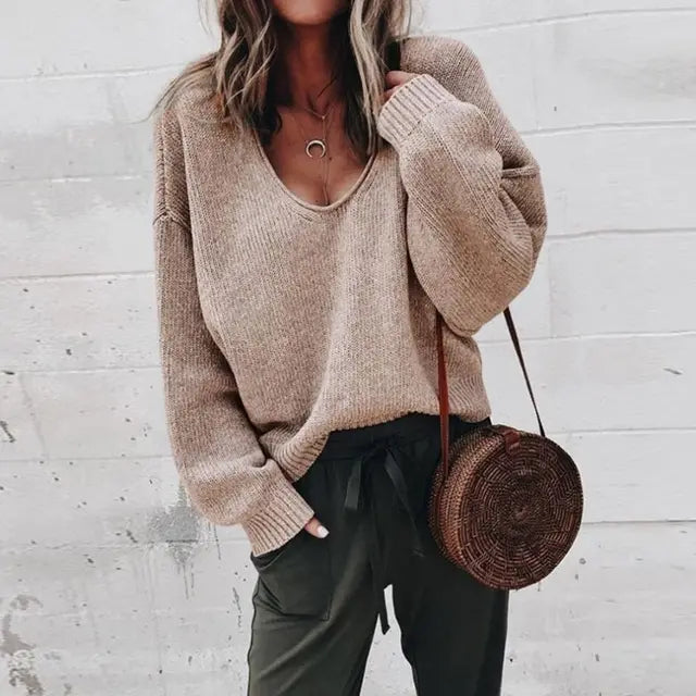 Pull Maille Col V - Euphémie