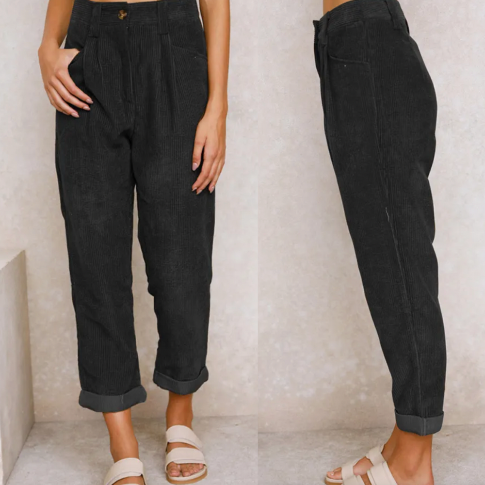 ALINE - Stylé pantalon en velours côtelé