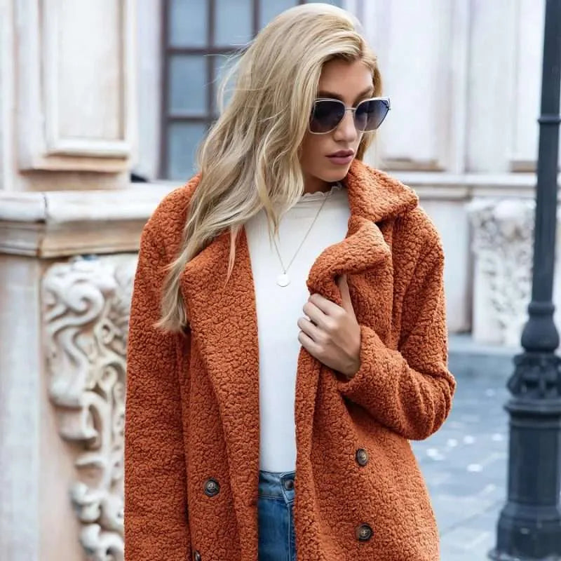 Veste longue en peluche - Christeen
