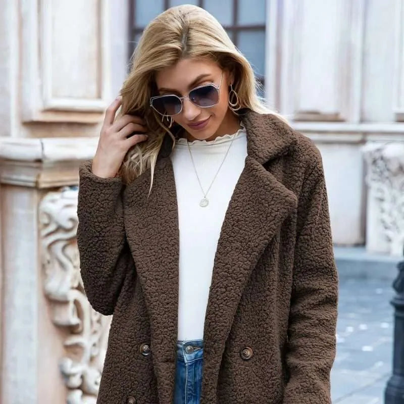 Veste longue en peluche - Christeen