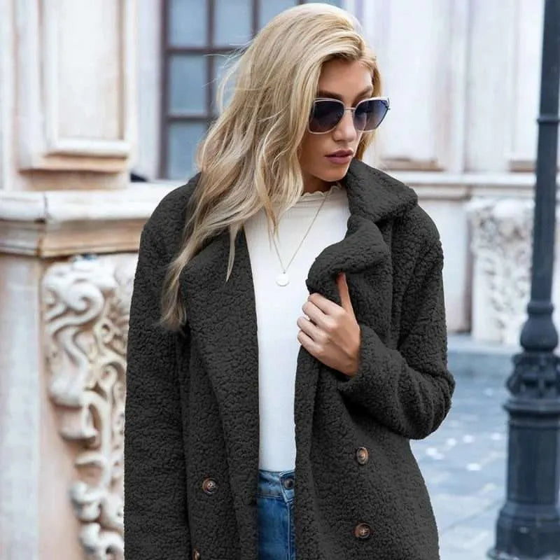 Veste longue en peluche - Christeen