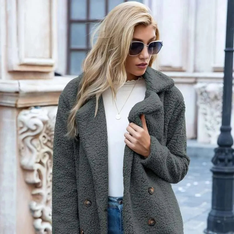 Veste longue en peluche - Christeen