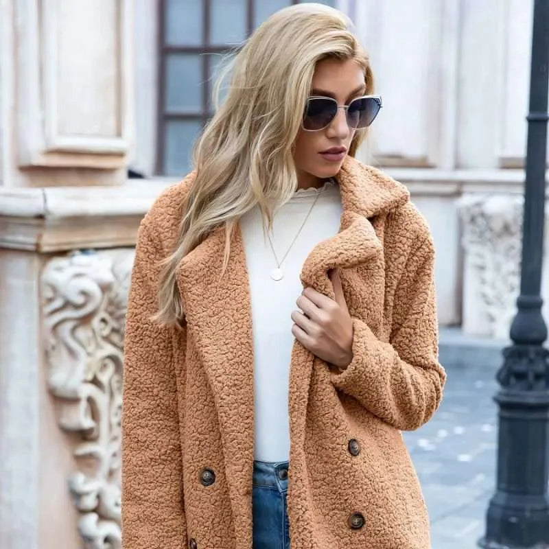 Veste longue en peluche - Christeen