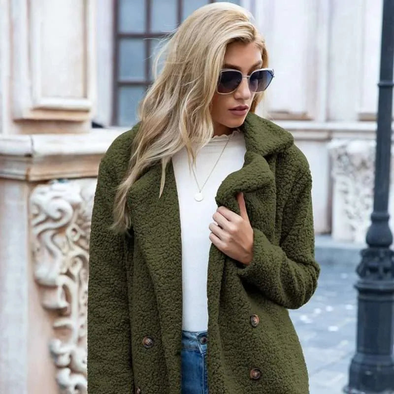 Veste longue en peluche - Christeen