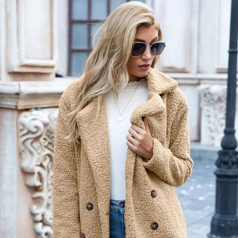 Veste longue en peluche - Christeen