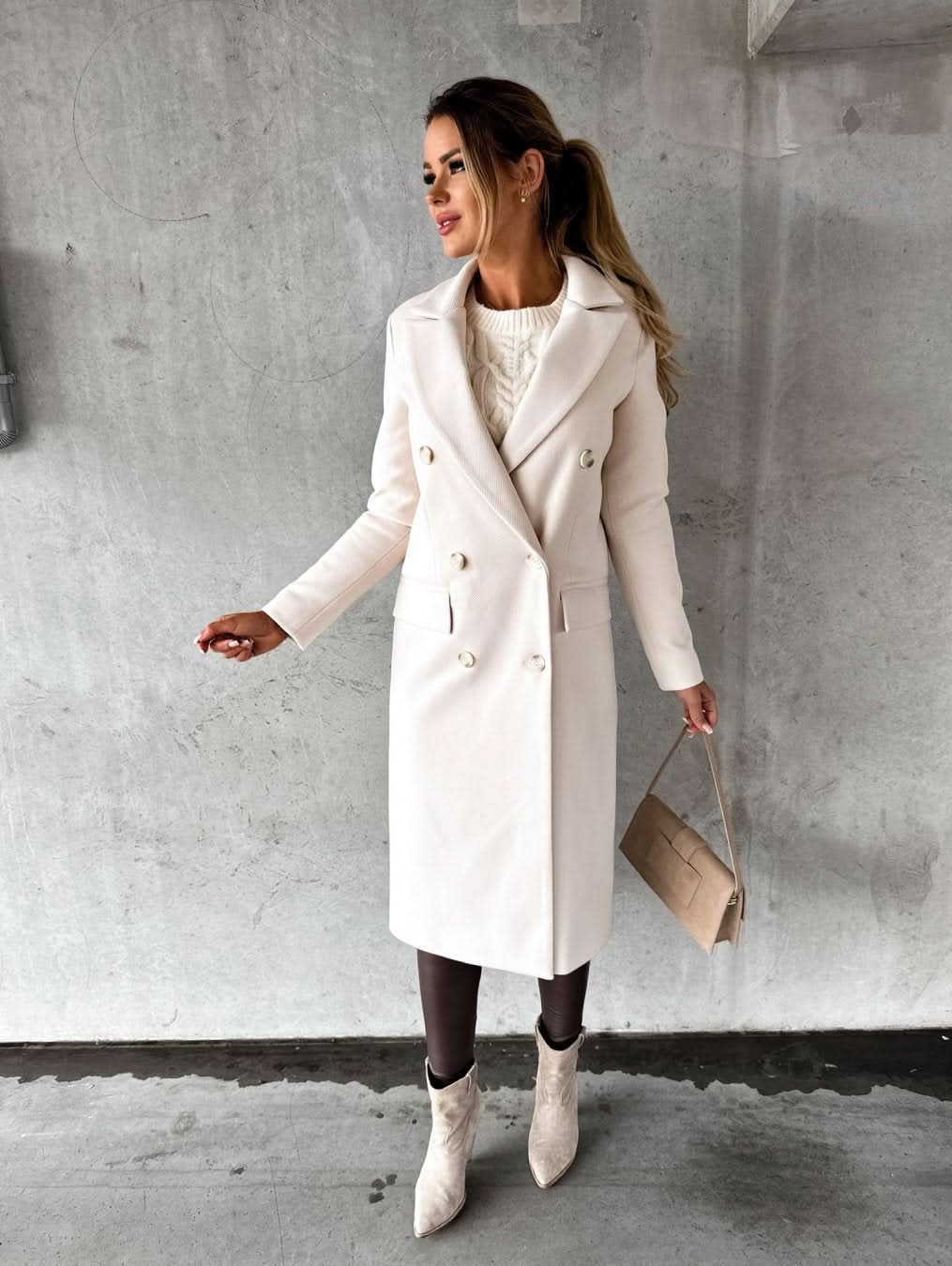 Veste d'hiver élégante et chaude pour femme
