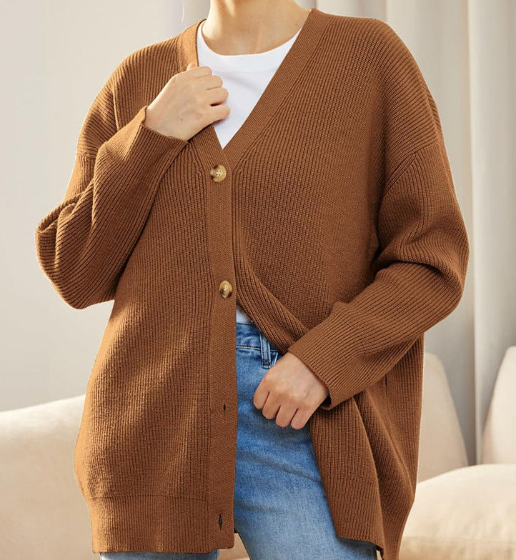 Cardigan à boutons surdimensionné - Crecia