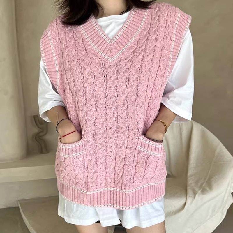 Lea - Gilet en maille multicouche avec résille et garniture contrastée