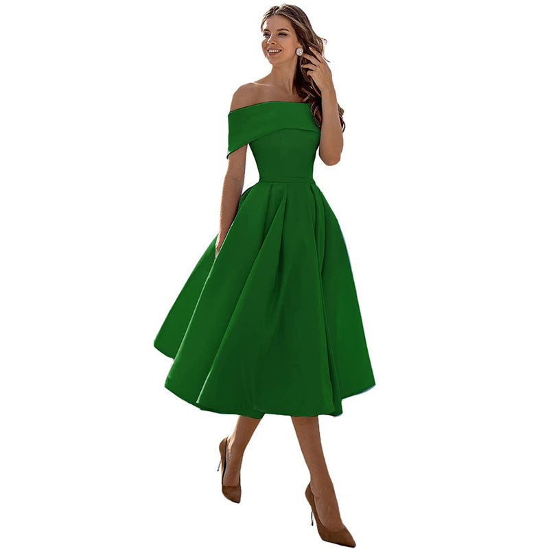 Sophie - Fashion Casual Robe De Soirée En Satin Sans Bretelles