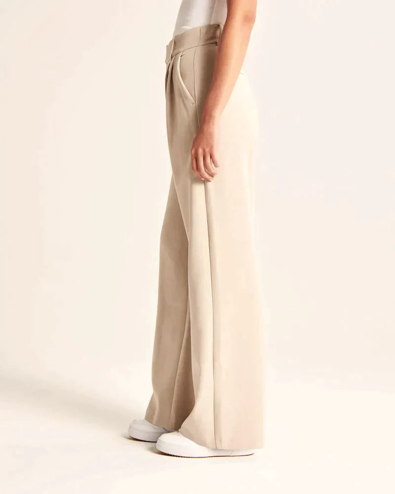 Pantalon ajusté à jambes larges - Alireza