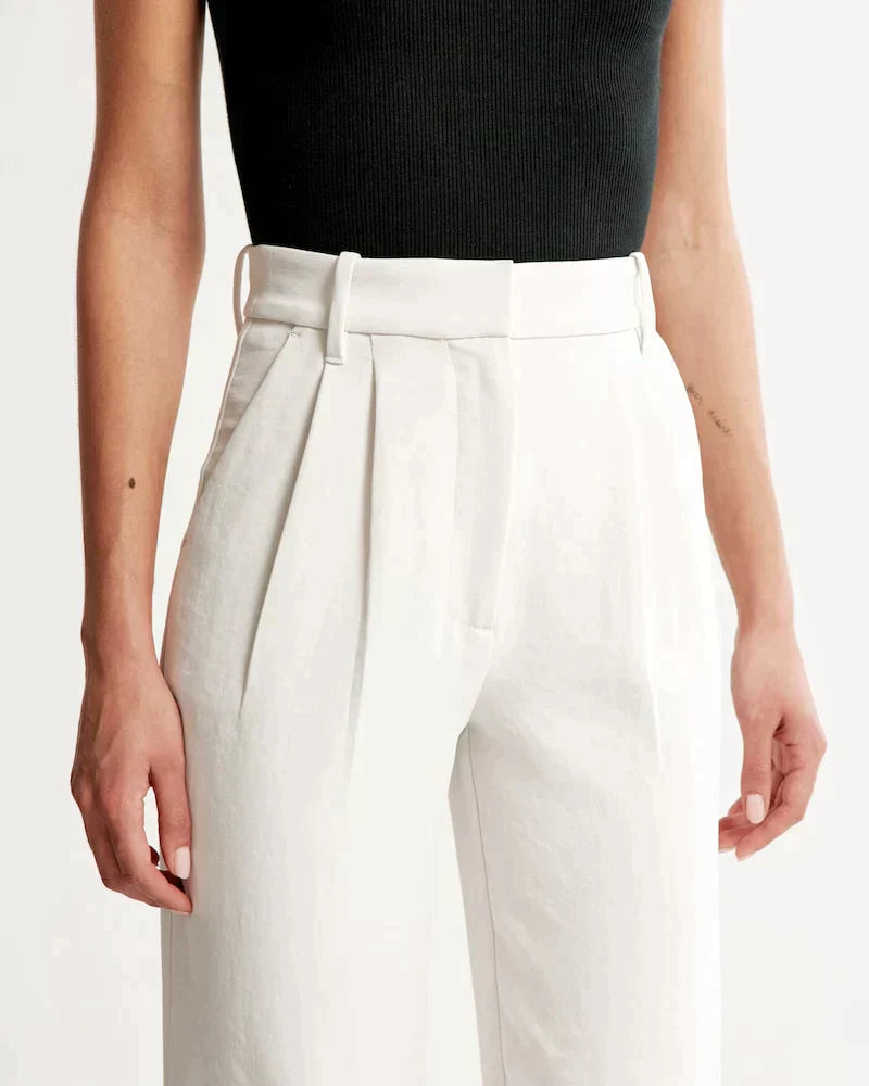 Pantalon ajusté à jambes larges - Alireza