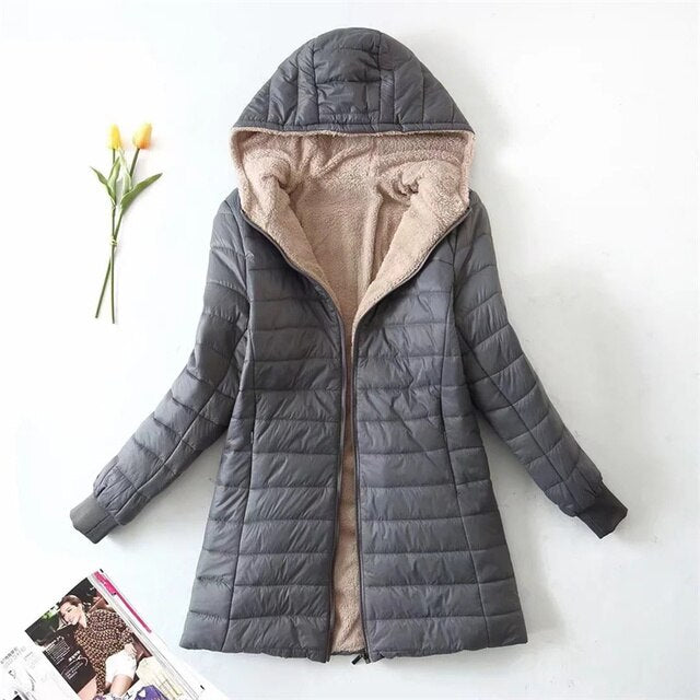 Parka mi-longue à capuche - Lucretia