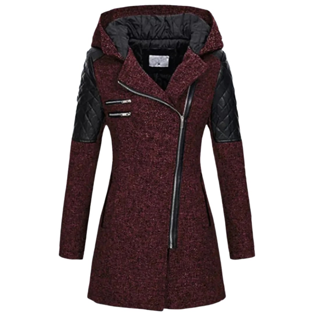 Sofia | Manteau d'Hiver Long avec Capuche pour Femme