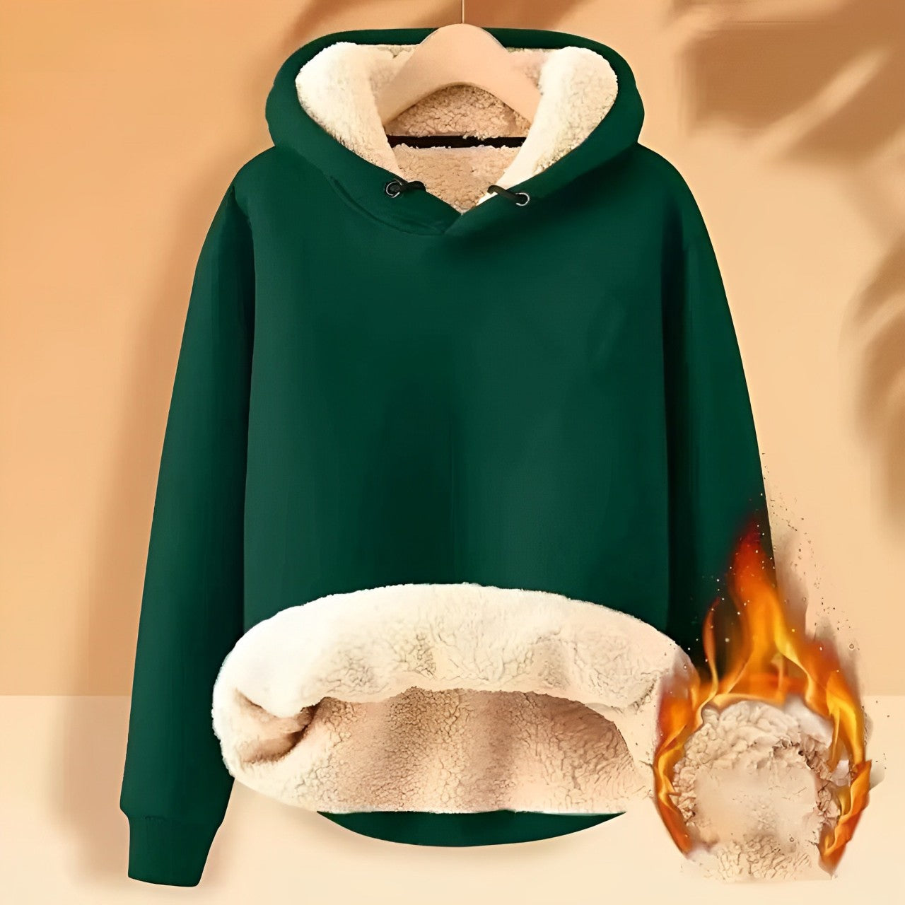 Mila - Veste à capuche en polaire Sherpa douillette pour femme
