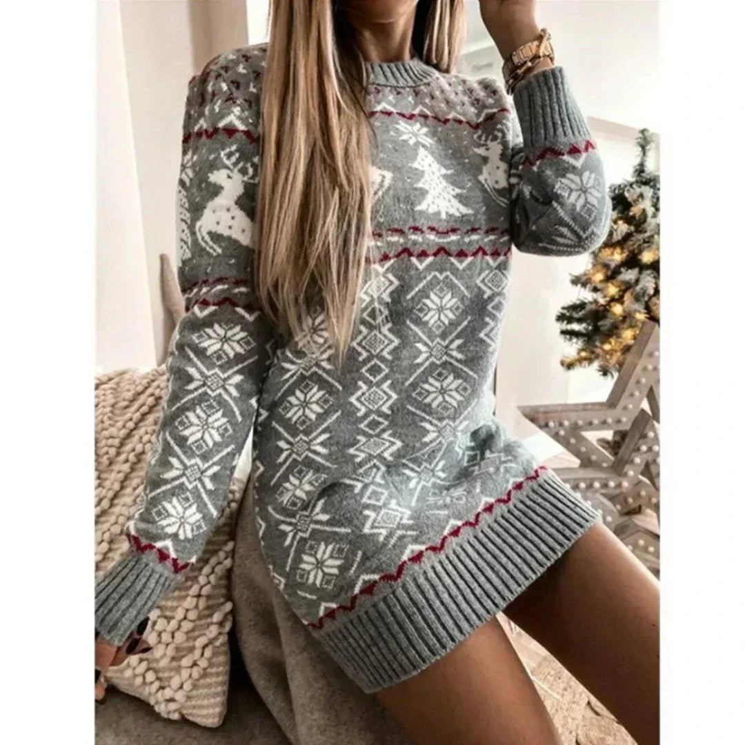 Sophia - Robe de Noël Chaude pour Femme