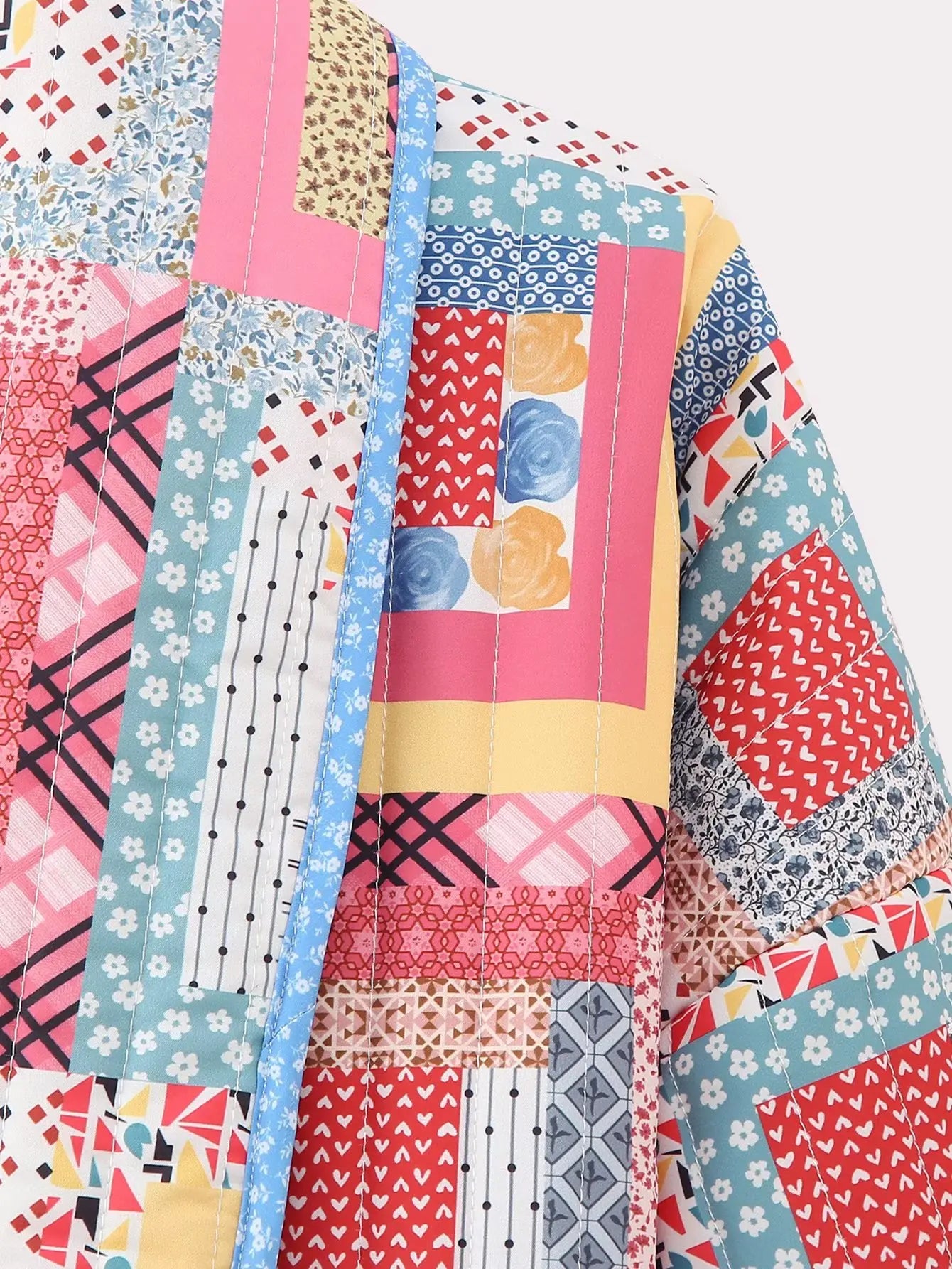 Veste chaude matelassée ethnique - Fabricia
