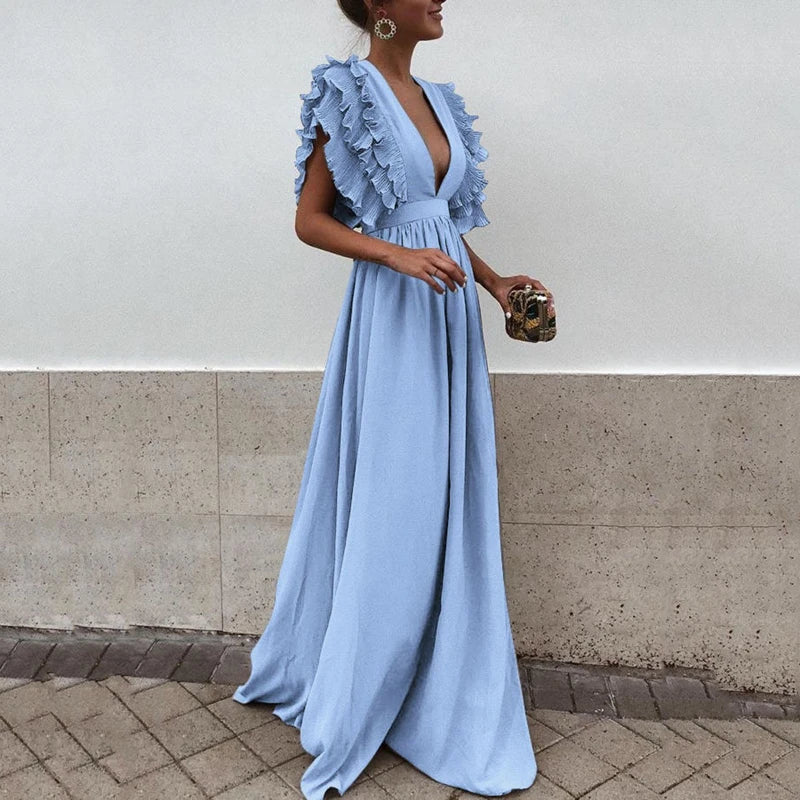 Kaira - Robe élégante à manches froncées