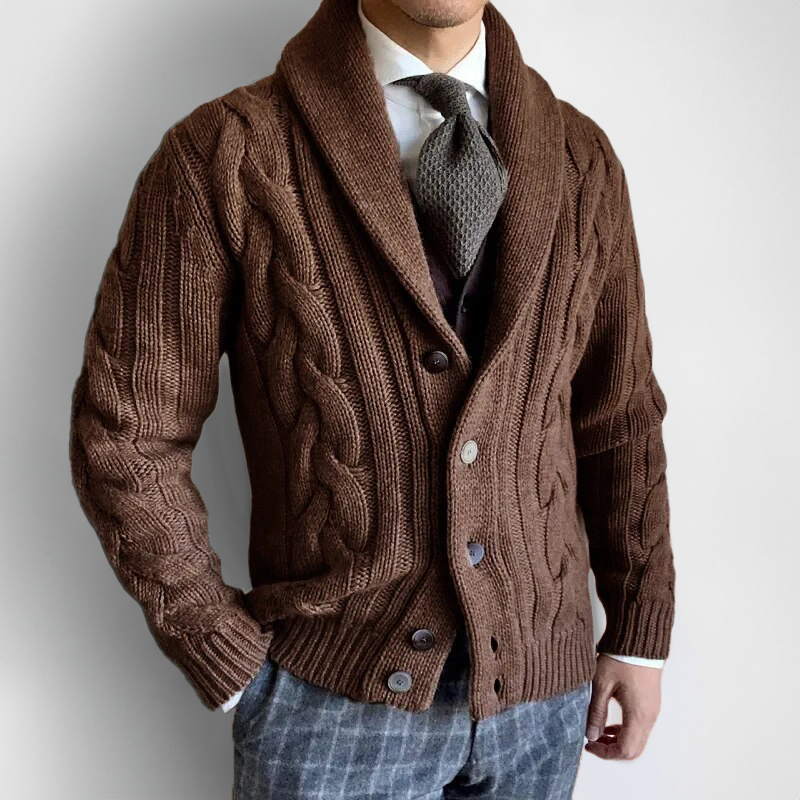 Cardigan homme à col insolite : La combinaison parfaite de style