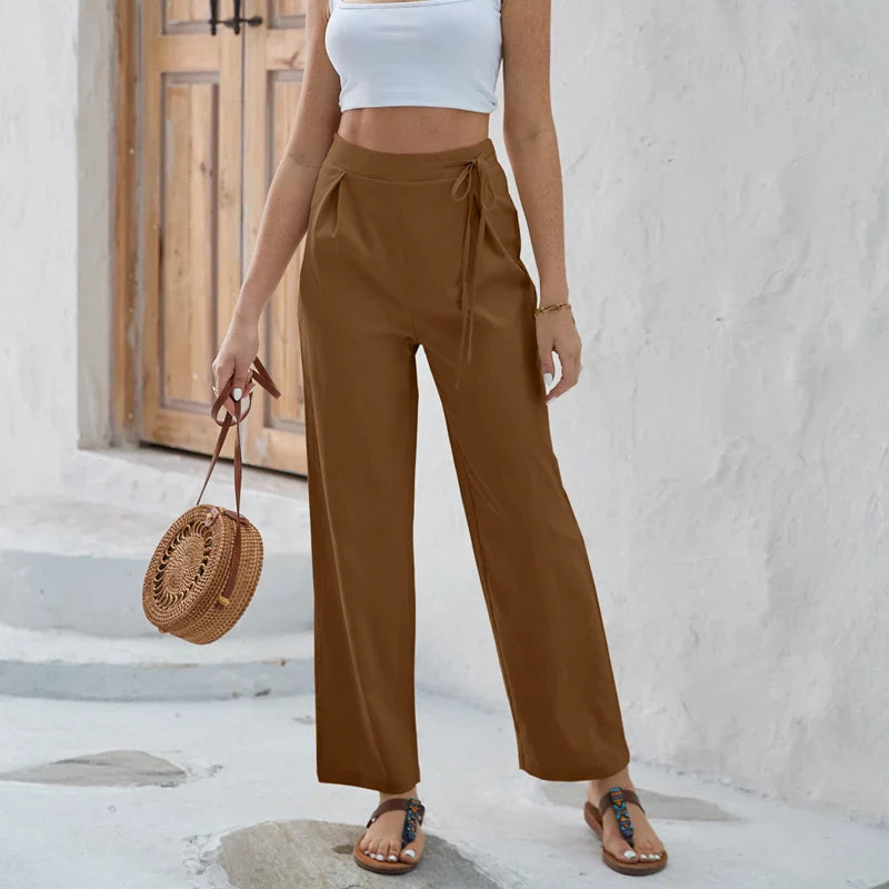 Pantalon droit taille haute - Ludwika