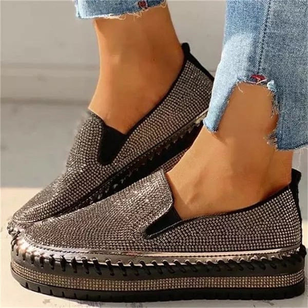 Isabelle - Chaussures À Enfiler À Semelle Épaisse Et Scintillante