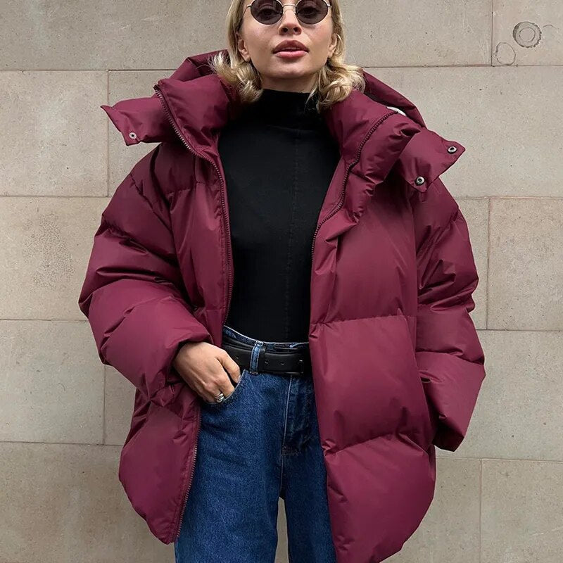 Avelena - Veste oversize élégante avec capuche