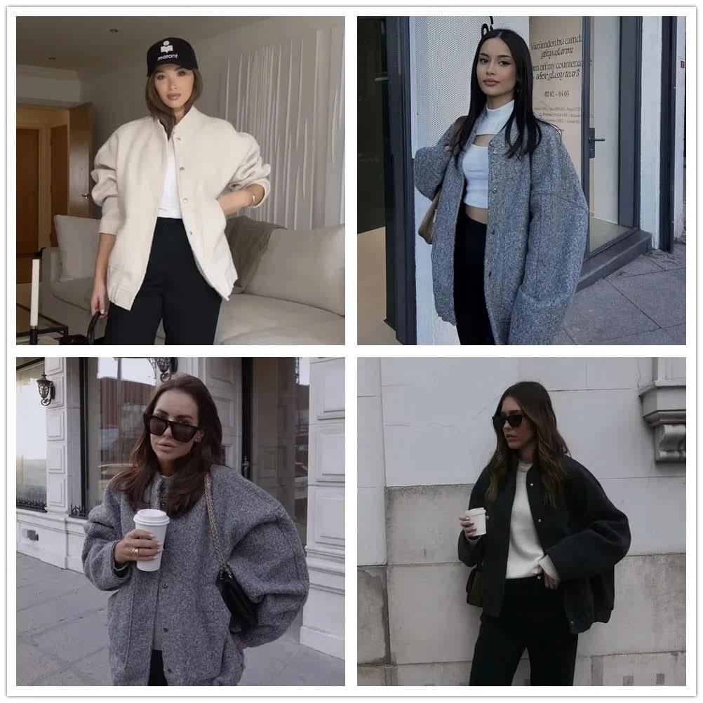 Veste aviateur chic de printemps pour femme