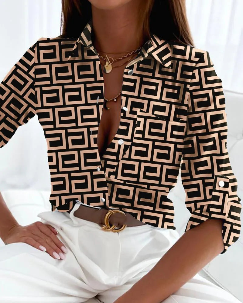 Lola - Blouse Casual à Rayures pour Femmes