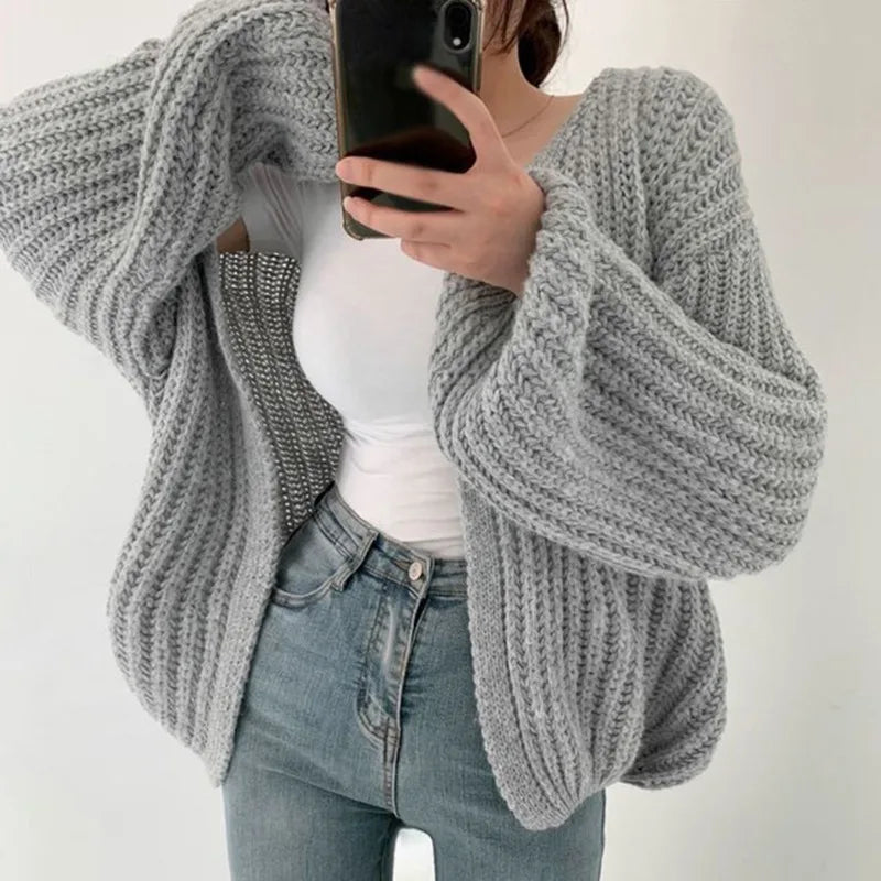 Cardigan chaud en tricot - Igraine