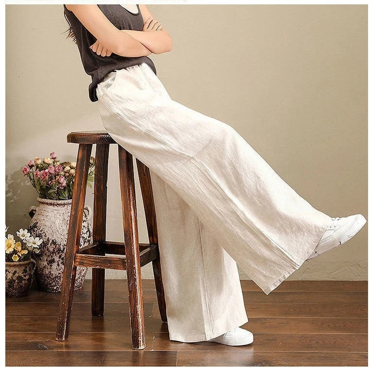 Pantalon Luciana - Pantalon léger à jambes larges pour l'été - Respirabilité maximale