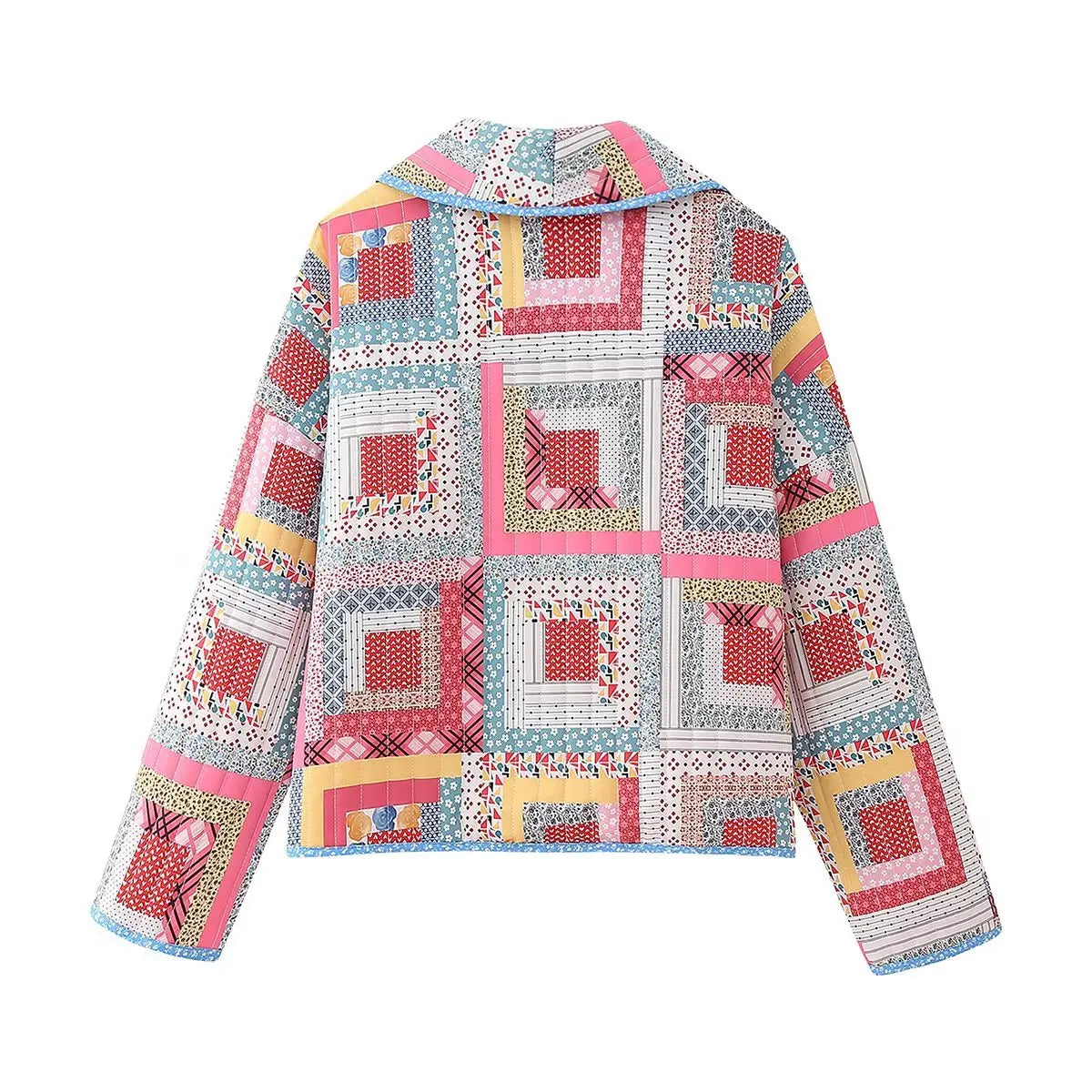 Veste chaude matelassée ethnique - Fabricia
