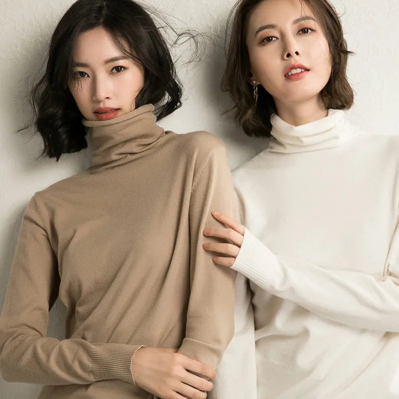 Karo - Pull à col roulé coupe couvertes pour femmes
