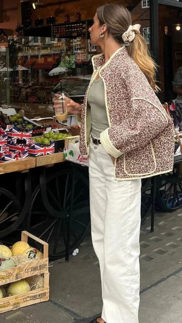 Veste légère à fleurs - Alavda