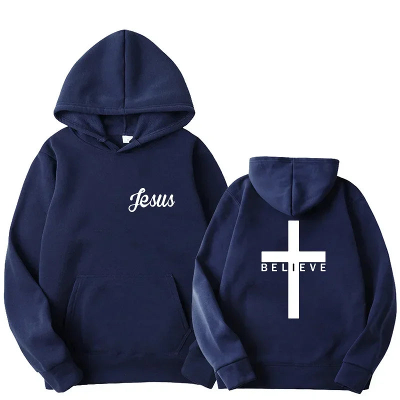 Sweat à capuche surdimensionné Believe - Algrenon