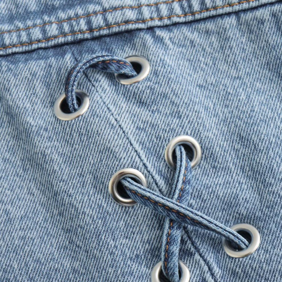Joanne - Veste en Denim pour Femme avec Grandes Poches