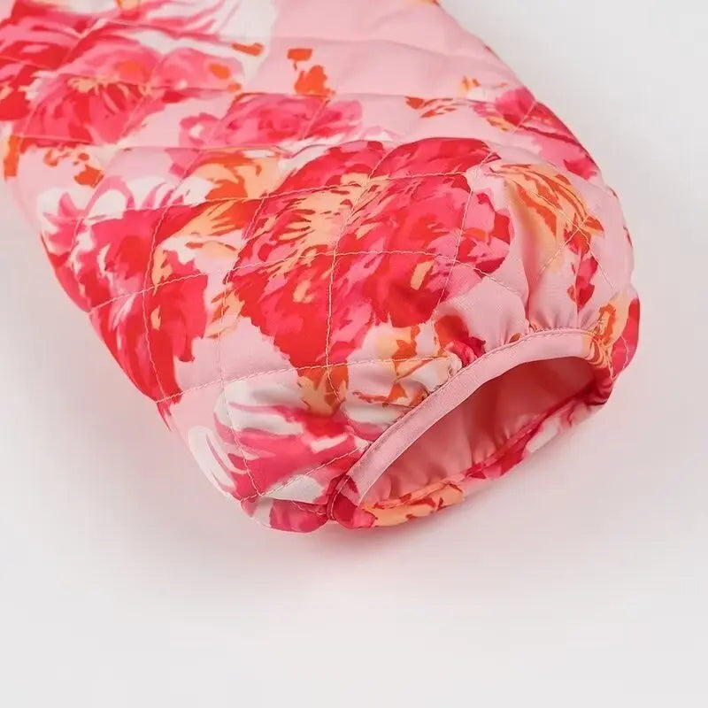 Veste matelassée rose hiver et automne - Hortense