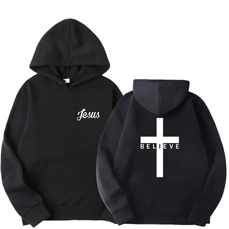 Sweat à capuche surdimensionné Believe - Algrenon