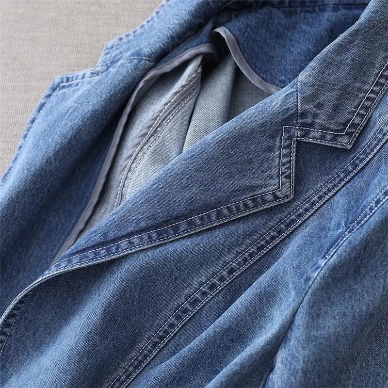 Cassidy - Blazer en denim moderne