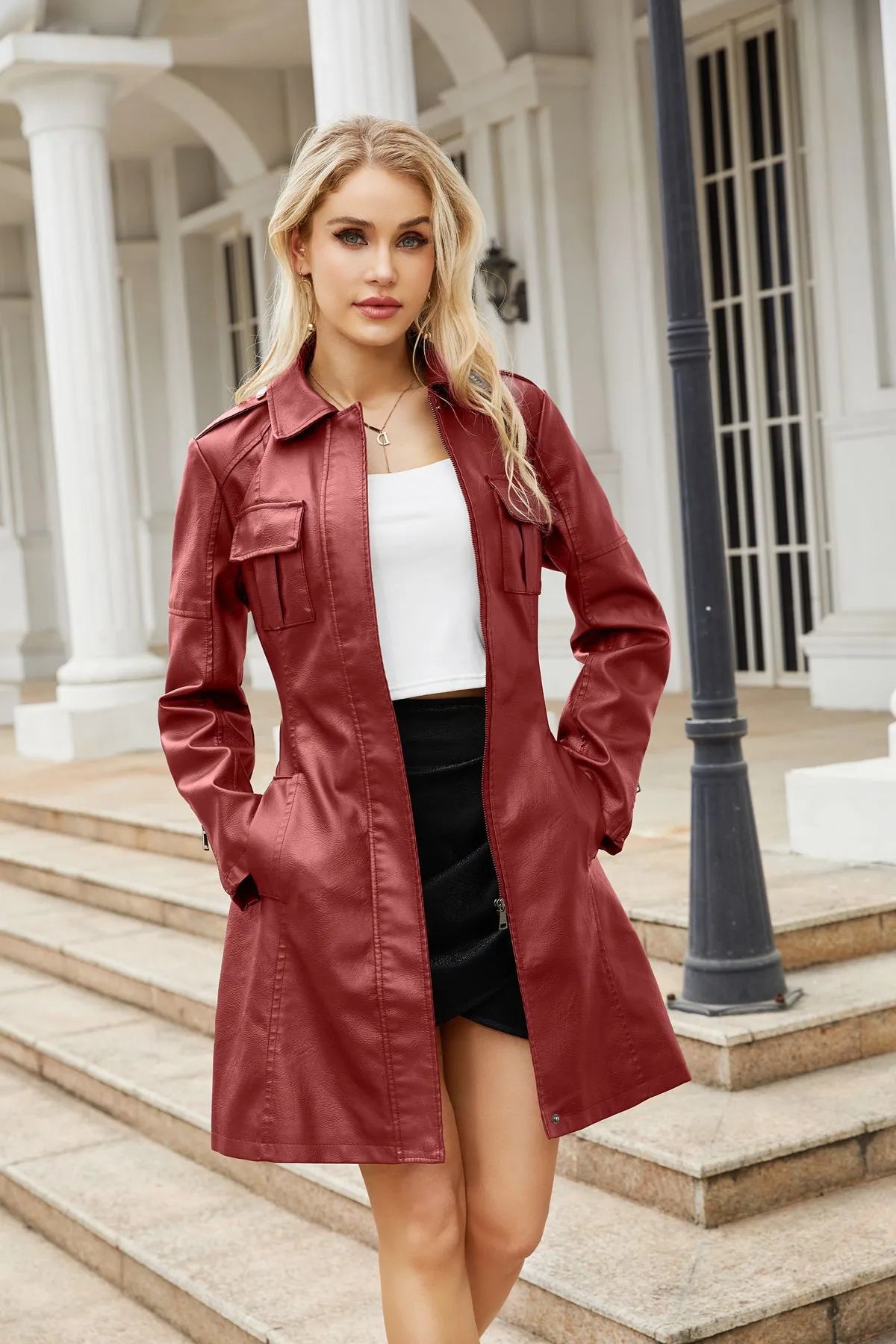 Manteau mi-long élégant - Alannah