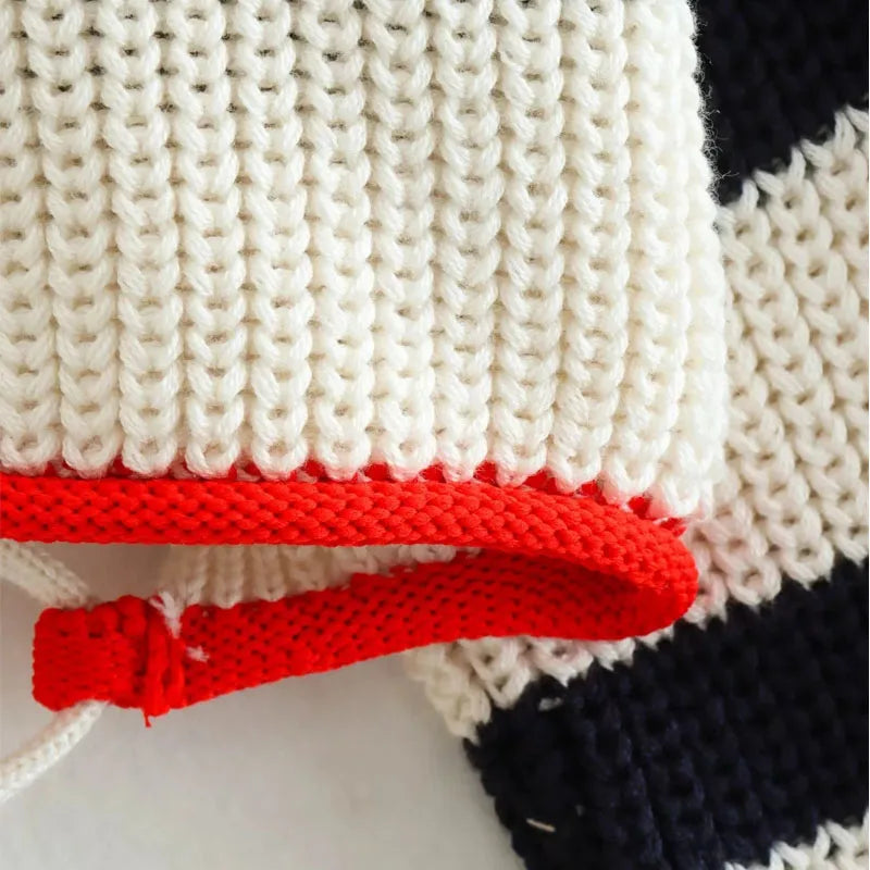 Pull rayé en tricot court - Mirjana